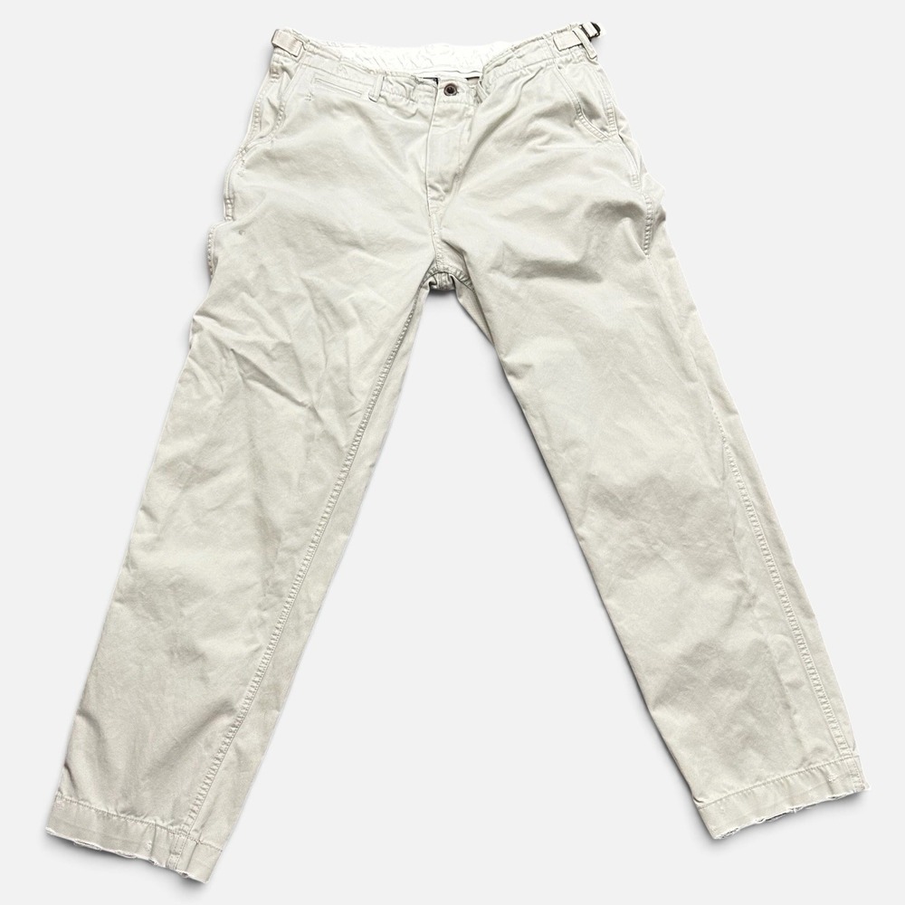 VTG Polo Ralph Lauren Pants 34 x 32 Military 67-RL-1T202 Distressed Adjustable